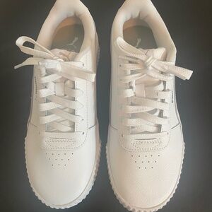 White Sneakers with Logo